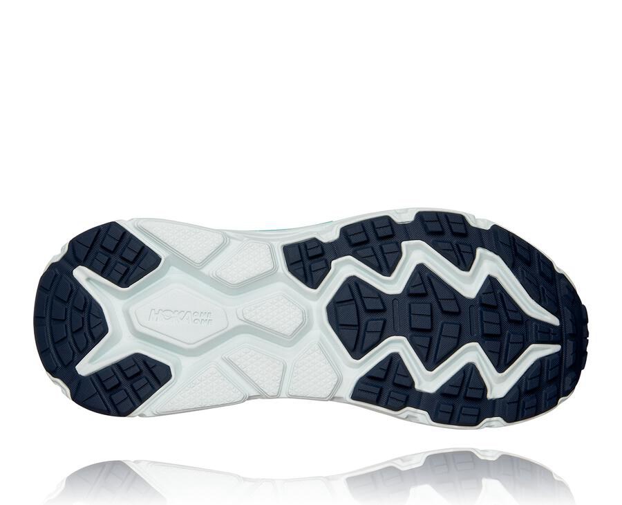 Hoka One One Womens Trail Shoes - Challenger ATR 6 - Blue/White - UTOZ84716